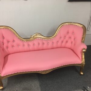 Pink and Gold Luxury Chaise