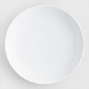 White Coupe Dinner Plate