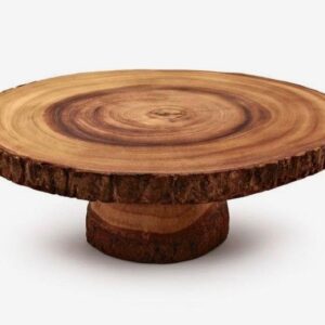 Wooden cake stand