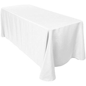 White rectangle linen