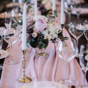 Blush Chiffon Table Runners