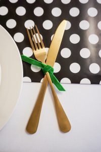polka dot place settings