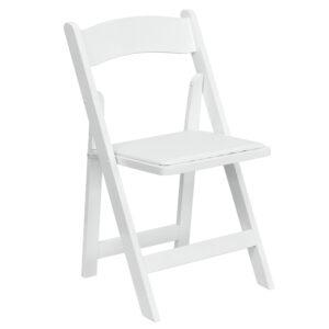 White Resin Folding Chairs