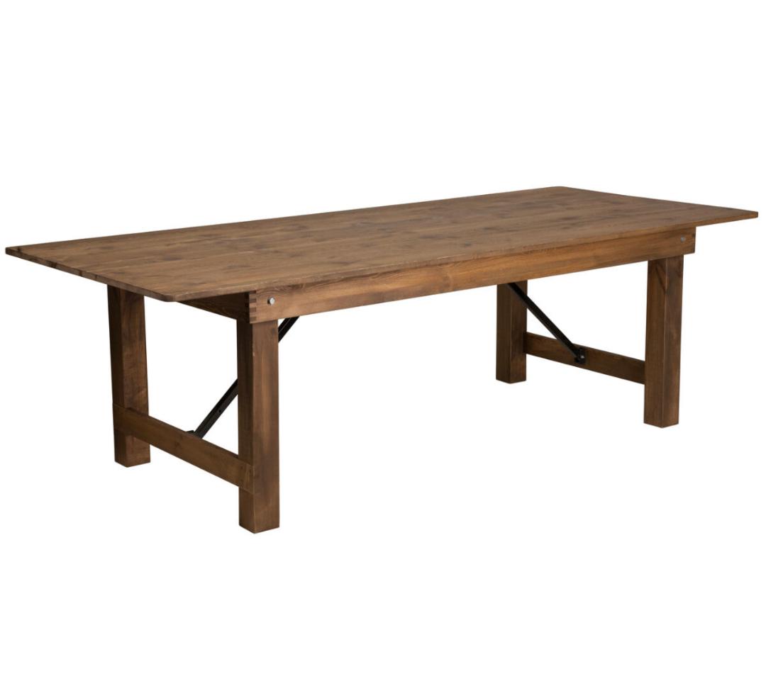 wood table side