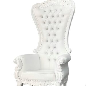 Cleopatra (White) High Throne Chair
