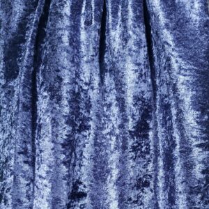 NAVY CRINKLED VELVET OVERLAY