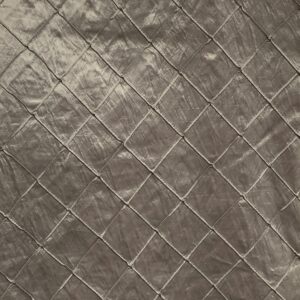 CHARCOAL SATIN PINTUCK CRUSH  TABLECLOTH