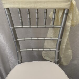 CRÈME CRUSHED TAFFETA CHAIR SASH