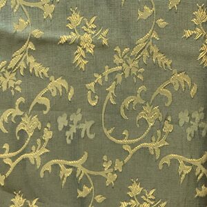 GREEN GOLD LEAVES TABLECLOTH