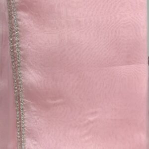 LIGHT PINK W/SILVER TRIM OVERLAY