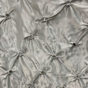 SILVER W/DIAMOND PUCKER  TABLECLOTH