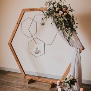 Wooden Hexagon Arch
