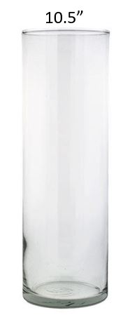 10.5in. Hurricane Glass Vase