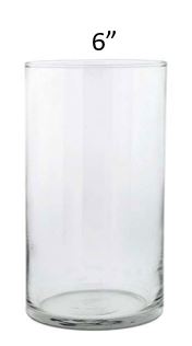 6in. Hurricane Glass Vase