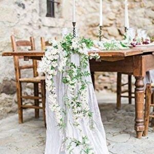 White Gauze Table Runner (12ft)