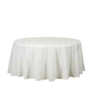 Ivory Round Tablecloth