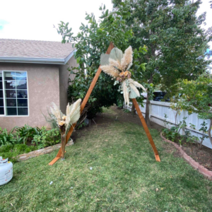 Wedding Arbor w/ Pampas Grass