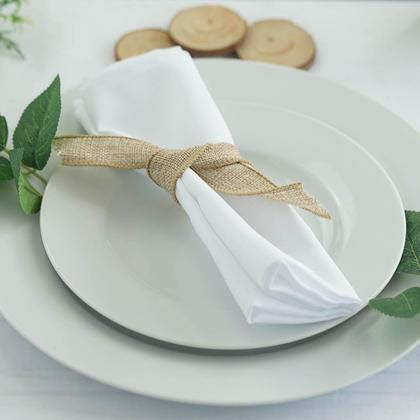 20x20 Poly White Napkins