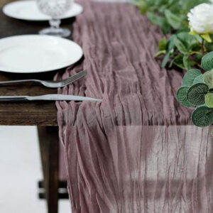 Amethyst Cheesecloth Runner