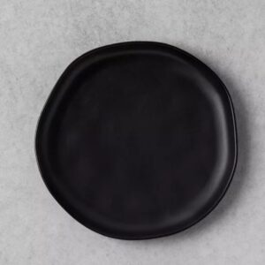Black Stoneware Plate