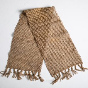 Burlap Frayed Table Runner