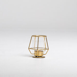 Gold Geometric Tealight