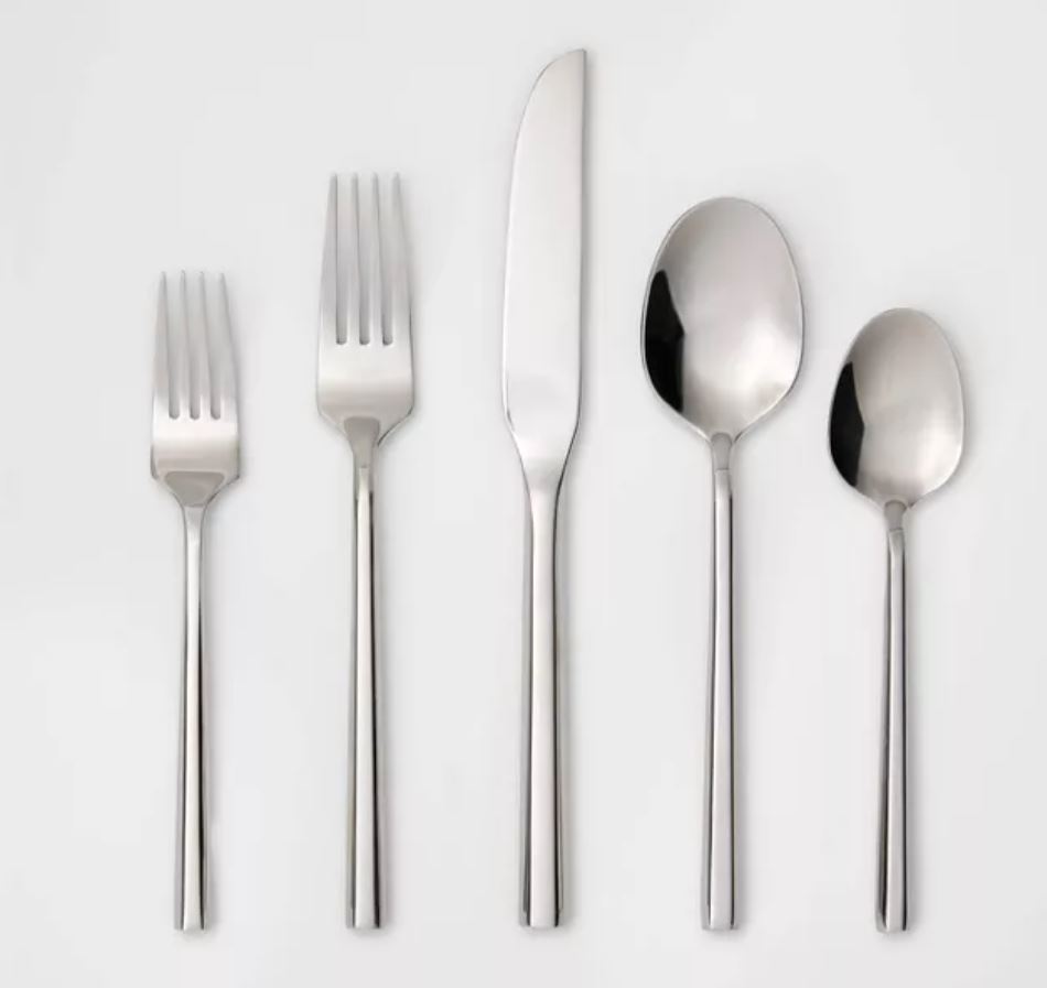 Stainless Steel Silver Flatware Set