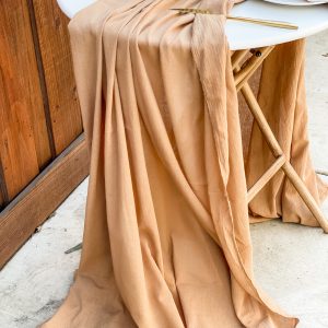 Camel Cotton Gauze Runners