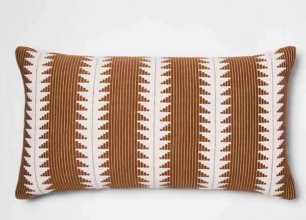 Oversized Tan Tribal Pillow