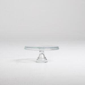 Patterned Glass Cake Tray