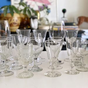Clear Crystal and Glass Goblets / Wine Glasses