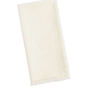 Ivory Cotton Fringe Napkins