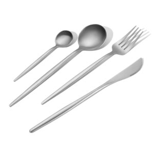 Matte Silver Silverware