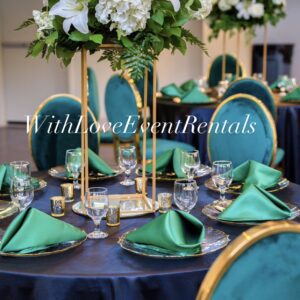 120" Round Satin Tablecloth Black