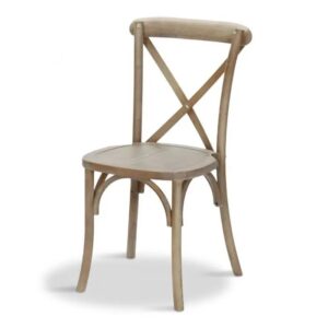 Wood Cross Back Chairs