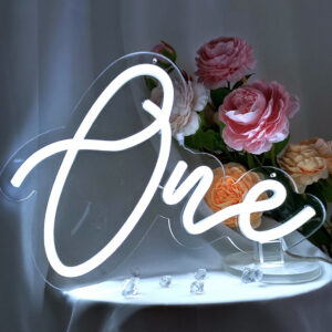 LED number "One" light up Sign