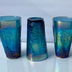 Indiana Harvest Grape Iridescent Blue Cooler Tumblers
