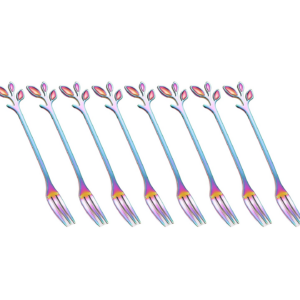 Gemstone Leaf Appetizer Forks