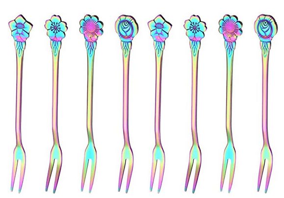 RainbowSS-FloralCocktailFork01-5in