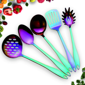 Gemstone Cooking Utensils 5 Piece Set