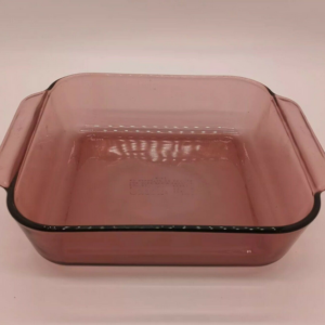 Pyrex Bakeware Cranberry Square Brownie Dish 2 qt 8"