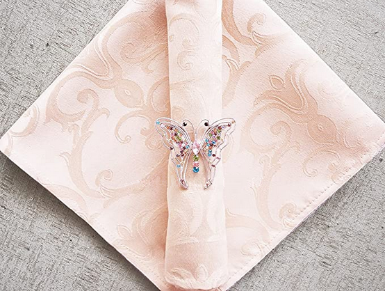 Tablelinen-NapkinJacquardPolyester-BlushPink20x20