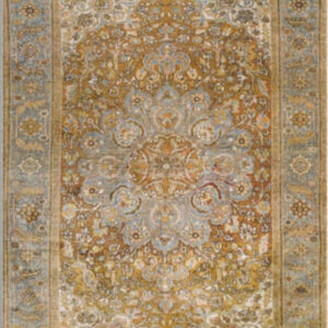 Gold and Blue Area Rug