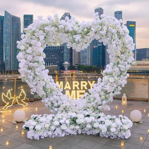 Heart-Shaped Flower Wall Rentals