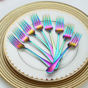 Gemstone Dessert Forks 5.62"