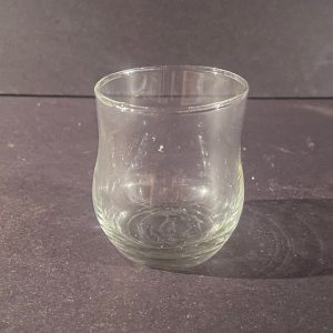 Small Curved Clear Votive