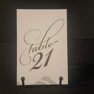Gold Print Table Numbers (1-30)
