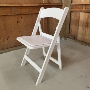 White Resin Folding Chairs