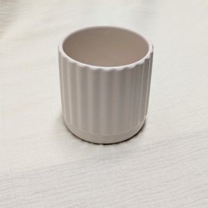 Ceramic beige vase