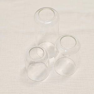 Glass clear flower vase